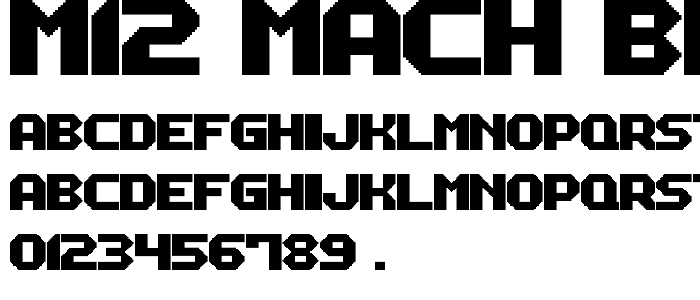 M12_MACH BIKER font